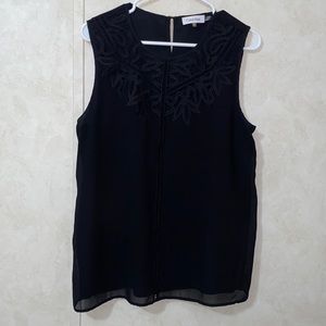 Calvin Klein Black Sleeveless Blouse